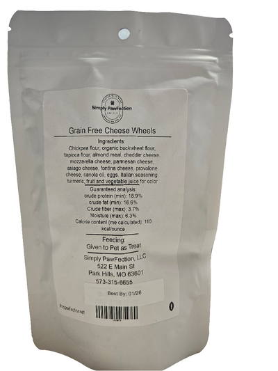 Cheese Wheels Dog Treats Grain Free
